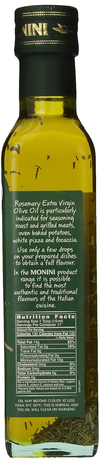 8.5 Monini Extra Virgin Olive Oil, Rosemary, Ounce
