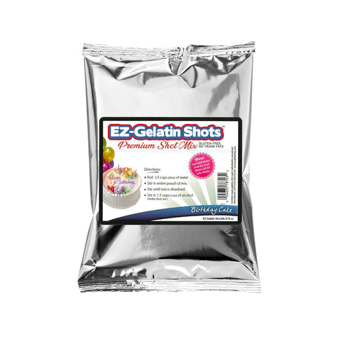Birthday Cake Jello Shot Mix 6.78 oz - Premium Gluten-Free Mix for Tasty Jello Shots