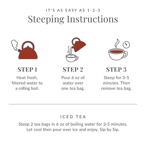 50 The Republic of Tea PassionFruit Papaya Black Tea Bags, Naturally Caffeinated, Servings