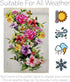 Breeze Decor Mix Bouquet Garden Flag Spring Floral Sunflower Tulip Rose Orchid Lilies Season Springtime Flower Wreath