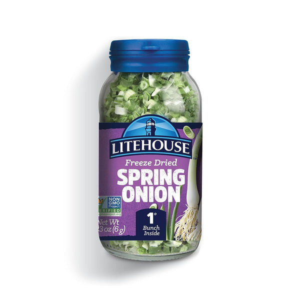 Litehouse Freeze Dried Spring Onion, 1 Bunch, Fresh Taste, Gluten Free, 0.23 Ounce