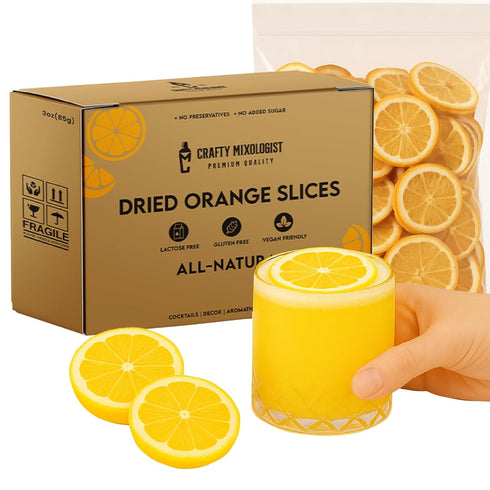 Dried Orange Slices 3oz/85gm 23 to 37 Pcs, Dehydrated Fruit For Cocktails,