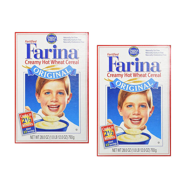 ebaney Farina Mills Fortified Farina Creamy Hot Wheat Cereal 28 oz (Packaging May