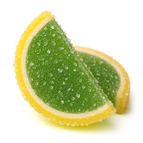 3 Gummies Gummies NY Spice Shop Key Lime Fruit Slices Candy - Pound Sweet Citrus Flavor Chewy Jelly Fruit Slices Candy