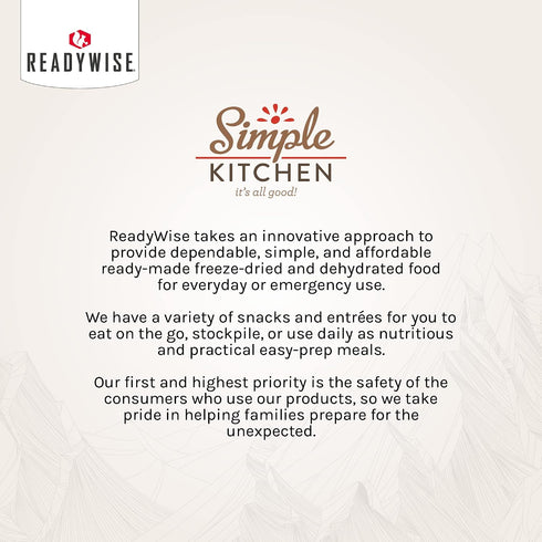 16 1 Pack READYWISE - Simple Kitchen, Chicken Tortilla Soup, Servings, MRE, Gluten Free, Food, Soup Mix, for Events