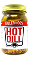 Killer Hogs Hot Dill Pickles for BBQ and Grill Sides, Meat Sandwiches,