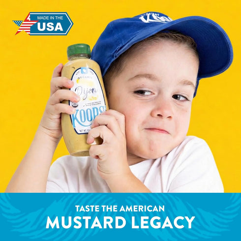 12 Oz, Pack 2 Koops' Dijon Mustard French Mustard, Gluten-Free, Kosher, Non-GMO, Made in the USA, From Quality Mustard