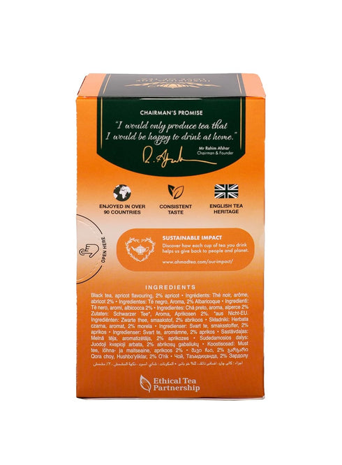 Ahmad Tea Apricot Sunrise, Tea Bags, 20-Count Boxes