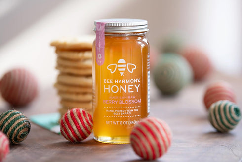 12 OZ Pack 2 Bee Harmony Berry Blossom American Raw Honey, Each