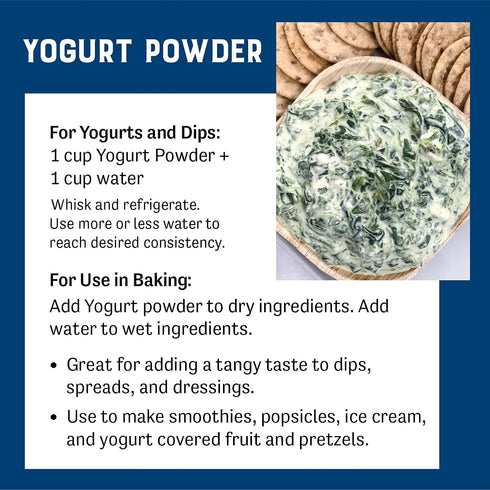 11.25 oz, Pack 1 Judee's Gluten Free Yogurt Powder - Versatile Baking & Smoothie Ingredient with Powdered Yogurt