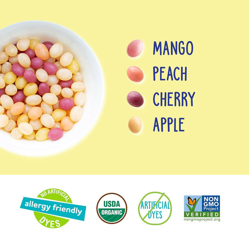 Packs, 7.5 oz. (Pack 15) YumEarth Organic Jelly Beans - Fruity Candy Snack Gluten Free Snacks for Kids - Allergy
