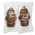 2oz 8 Pack Milk Chocolate Peanut Butter Santa - Holiday Candy - Creamy Milk Chocolate Filled with Smooth Peanut Butter