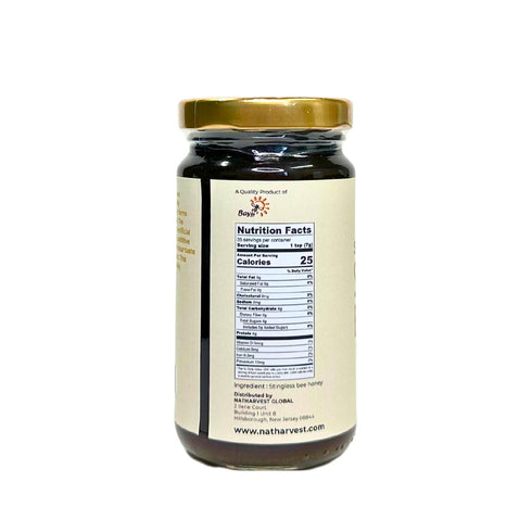 5.88 oz (174 ml) Stingless Bee Honey, Sweet and Sour Meliponini. Contains Low Glycemic Trehalulose, No Sucrose, fl