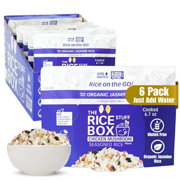Instant Rice Box - Non GMO & Gluten Free Seasoned Rice |