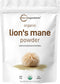Micro Ingredients Organic Lions Mane Mushroom Powder, 8oz | Pure Fruiting Body