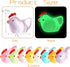 120 Pack Lyellfe Mini Resin Chicken, Cute Animals Miniature Figures, Colorful Tiny Chicken Cake Topper for DIY Project