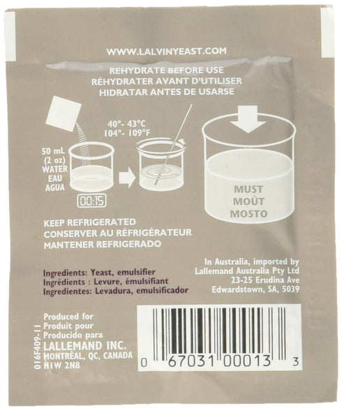 Strange Brew My-WNCV-DYMZ KIV-1116 Lalvin Yeast, 10 Packs for Winemaking, Multi