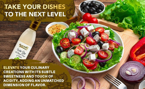 8.45 oz (Pack 2) Sanniti Italian White Glaze with Balsamic Vinegar of Modena | Ideal for Dressing | Delicate Cream