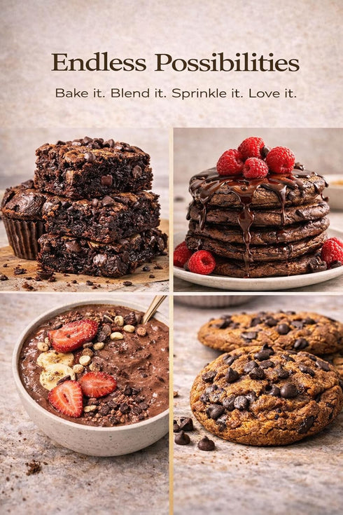70% 16oz 16oz U Organic Cacao Powder + Dark Cacao Chips Bundle Single Origin Amazon, Non-Alkalized, Fine Aroma, +