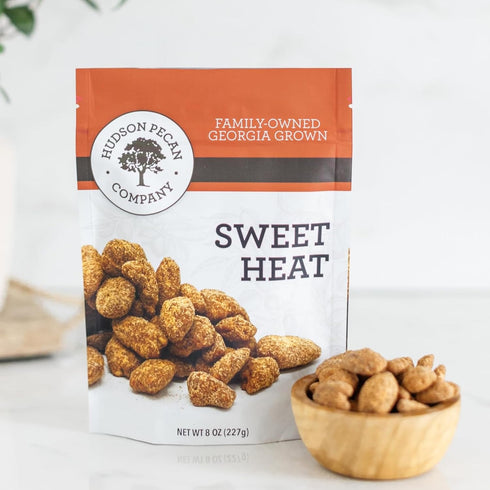 HUDSON PECAN COMPANY: Sweet Heat Georgia Pecans. Spicy and Salty Candied Pecans,
