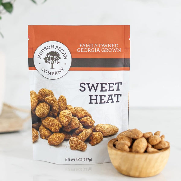 HUDSON PECAN COMPANY: Sweet Heat Georgia Pecans. Spicy and Salty Candied Pecans,