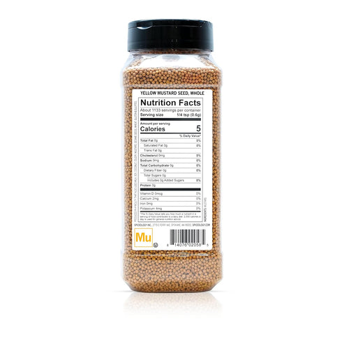 24 oz Spiceology Whole Yellow Mustard Seed Pungent, Earthy & Tangy Flavor Perfect for Pickling, Brines, Spice Blends