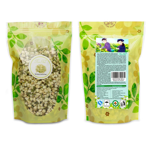 TooGet Natural Pure Jasmine Buds - Dried Jasmine Flowers for Herbal Tea (2 OZ)