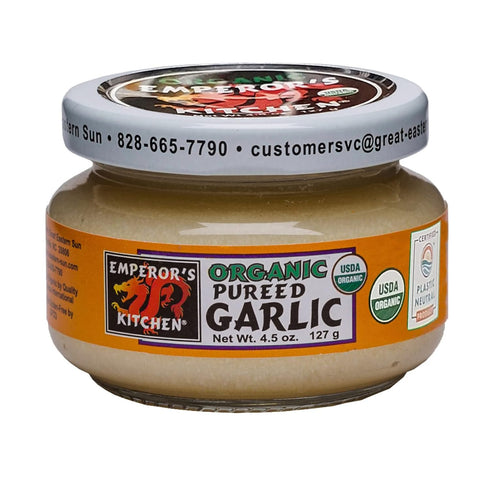 Emperor's Kitchen Organic Pureed Garlic, USDA Certified Organic, Ready to Use, Convenient