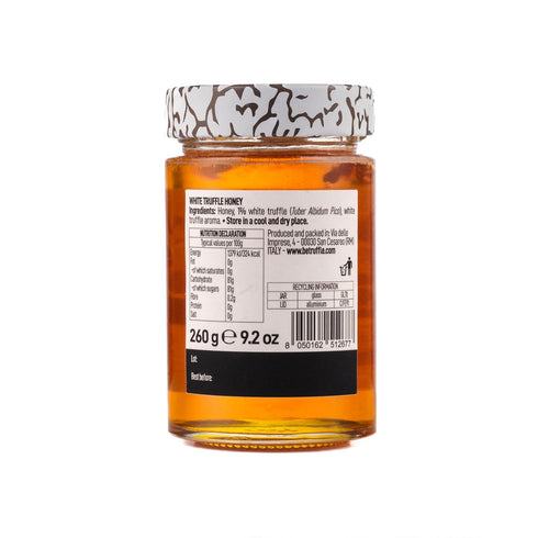 9,1 OZ 260g 100% Be Truffle - White Truffle Honey - - Made in Italy - Gluten-Free, Cholesterol-Free