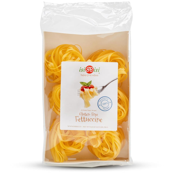 isiBisi Gluten-Free Fettuccine Nest Pasta - 1-Pack, Corn and Rice Noodles -