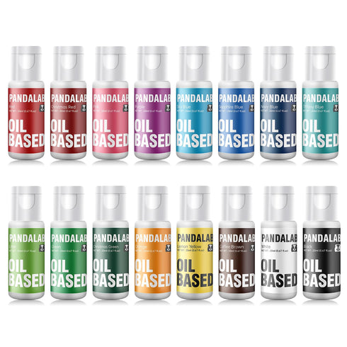 Set 16 0.67 Fl.Oz Oil Based Food Coloring for Chocolate - colors Vibrant Edible Baking Food Dye for Chocolate, Candy