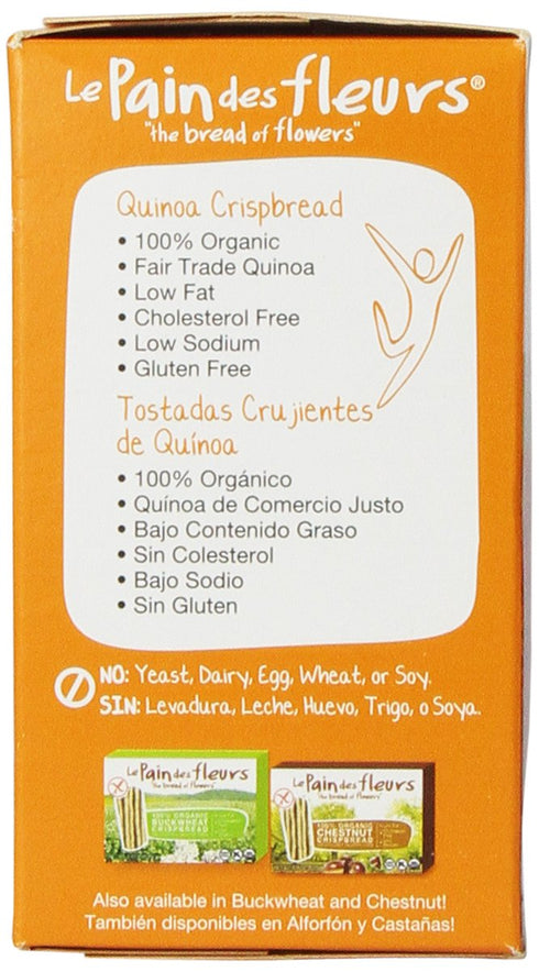 Le Pain des Fleurs Crispbread, Quinoa, 5.3 Ounce