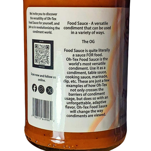 Oh-Tex Food Sauce 12 oz Original - All-Purpose Gourmet Cooking and Dipping Sauce - Bold Flavor for Meats Veggies Rice
