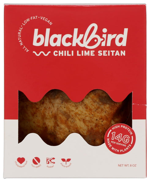 BLACKBIRD FOOD Chili Lime Seitan Strips, 8 OZ