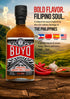 (8.8 oz Pili Hunters - Buyo, Fermented Chili Hot Sauce bottle) Gourmet Whole Food Ingredients, No Preservatives, Gluten