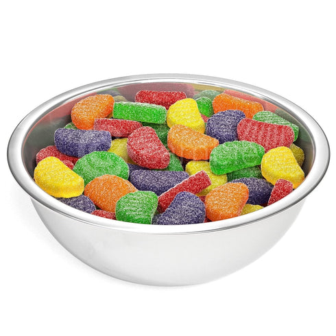 2 lb Cambie Fruit Slices Candy, of Assorted Fruit Slices Jelly Candy in Five Mouth-Watering Flavors - Cherry, Orange