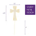 Ella Celebration Cross Cake Topper, Religious Wedding, Baptism, Christening, First Communion Decoration, Gold
