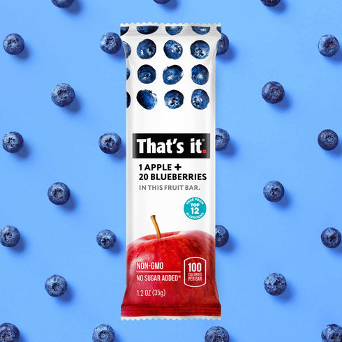 Pack 100% (12 Pack) That's it. Variety Natural Real Fruit Bar, Best High Fiber Vegan, Gluten Free Healthy Snack, Paleo