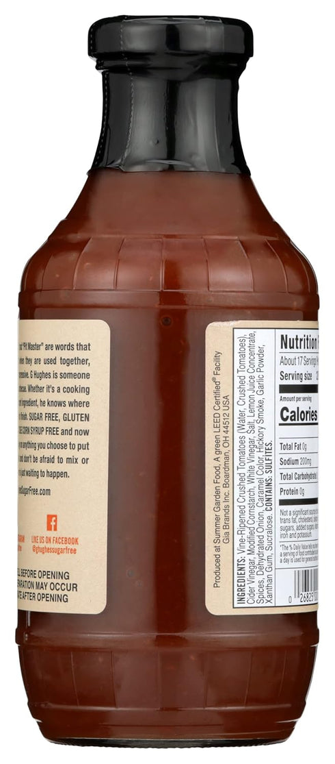 18 (Pack 6) G Hughes Mesquite Flavored BBQ Sauce, Sugar Free, Gluten Free, Ounces
