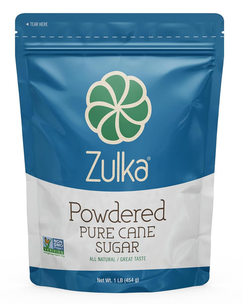 Zulka Powdered Pure Cane Sugar - 1 LB (Pack of 1)