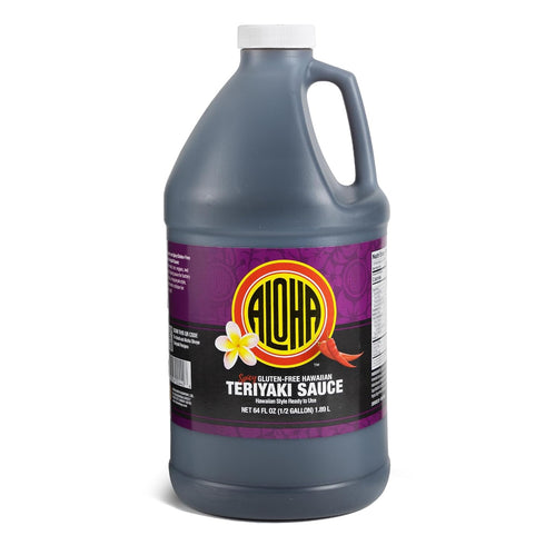 Aloha Shoyu - Spicy Gluten-Free Hawaiian Teriyaki Sauce - 1/2 gallon