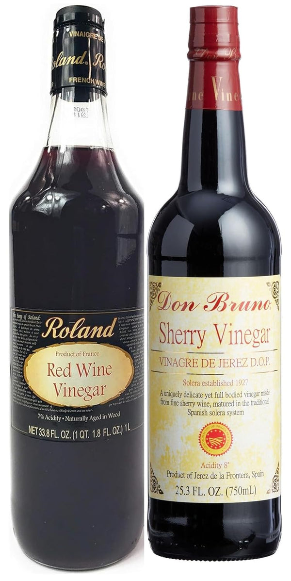 Arthur Nicolas 2 Pack | Red Wine Vinegar and Cherry Wine Vinegar Combo |