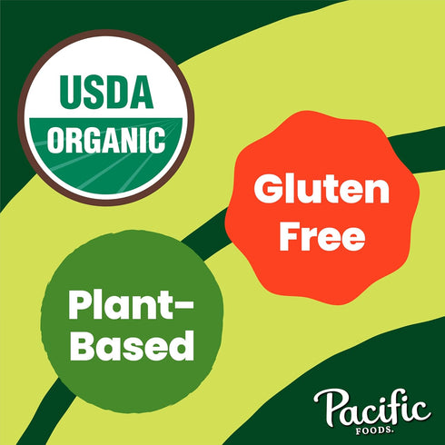 16.3 oz (Pack 12) Pacific Foods Organic Hearty Vegetable Soup, Plant Based, Can