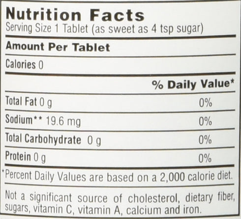 Necta Sweet 3 pack 1 500 grain saccharin tablets