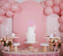 MYAMPED 6 1/2 6 Half Way to One Cake Topper - Glitter Pink Months Cake Decorations Supplies, Baby Girl Boy Half