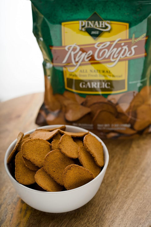Pinahs 7 Rye Chips , Garlic, ounces