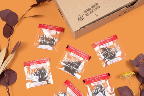 15 Count (Pack 1) Two Leaves and a Bud Organic English Breakfast Tea Bags, Caffeinated Whole Leaf Black Tea