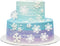 50pcs Snowflake Cake Decorations, Edible Cake Toppers, Snowflake Cupcake Toppers for Winter Cake Decoration
