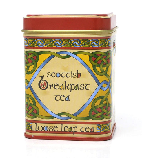 Royal Tara Set 4 Black Tea of - Scottish Breakfast Tea, Welsh Brew Tea, Breakfast Tea Ireland & Tin of Loose Tea