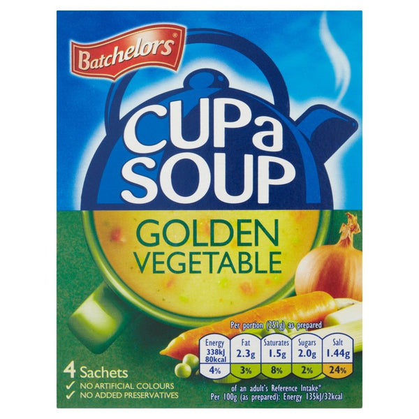 Batchelors Cup A Soup Golden Vegetable - 82g - Pack of 2 (82g